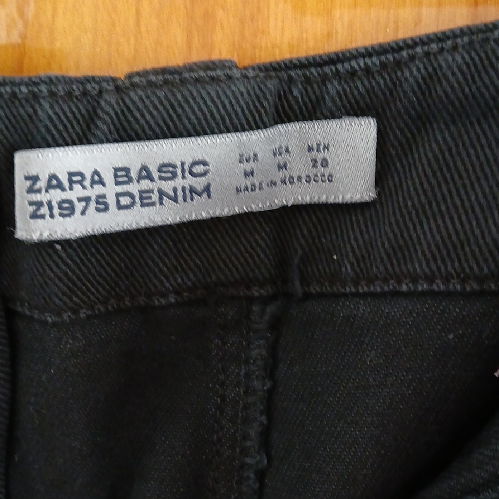 Zara Black Chinos Classic Straight-Leg M EUC - Picture 2 of 5